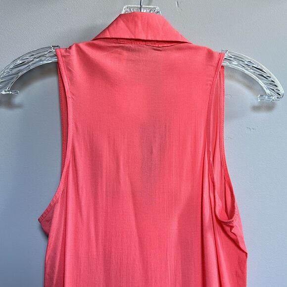 NWT Nordstrom x Gibson Lightweight Collared Sleeveless V-neck Pullover Blouse XS - Picture 10 of 15